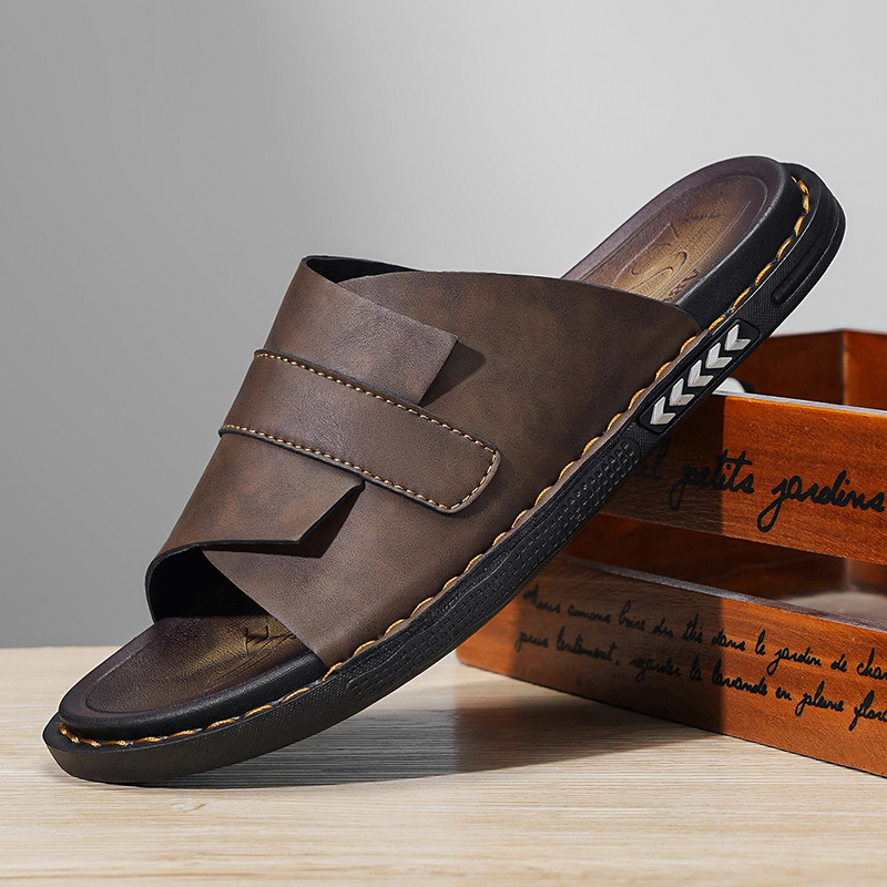 รองเท้าแตะหนังผู้ชายรุ่นซัมเมอ - Flip Flop Leather Men บทวิจารณ์และราคา
