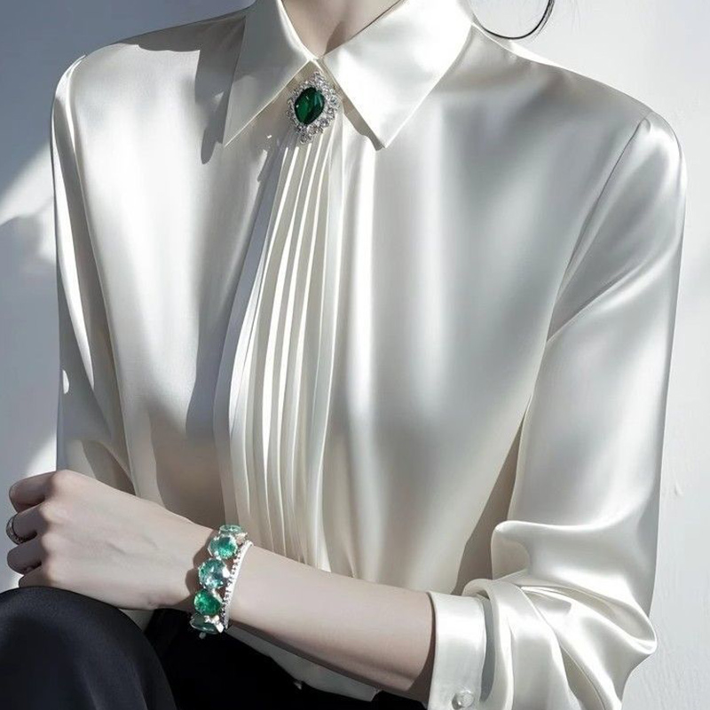2025 ฤดูใบไม้ผลิใหม่อารมณ์ซาติ - Shirt Camp Collar บทวิจารณ์และราคา